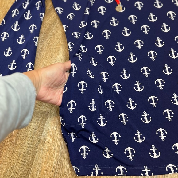 New Macbeth Collection Women's Nautical Hooded Tunic Beach Coverup Sz Small - Picture 15 of 16